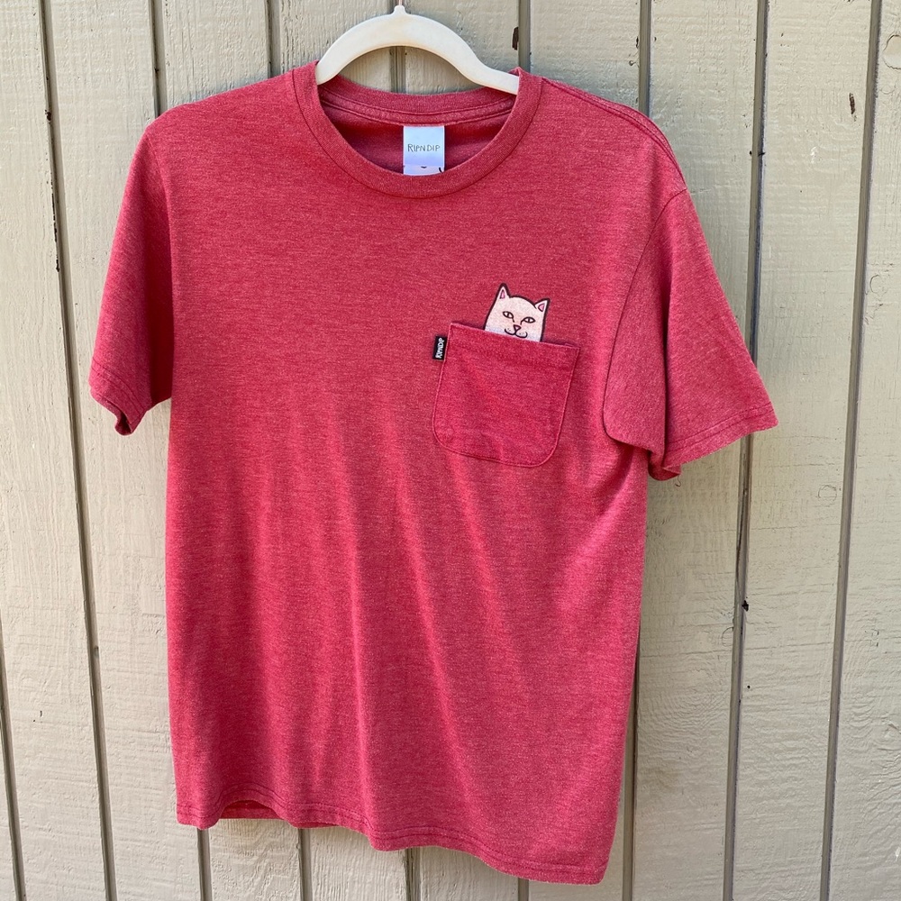 Ripndip Red Nermal Pocket Tee - Small